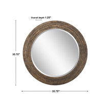 Uttermost Relic Aged Gold Round Mirror