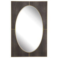 Uttermost Cyprus Gray Shagreen Mirror