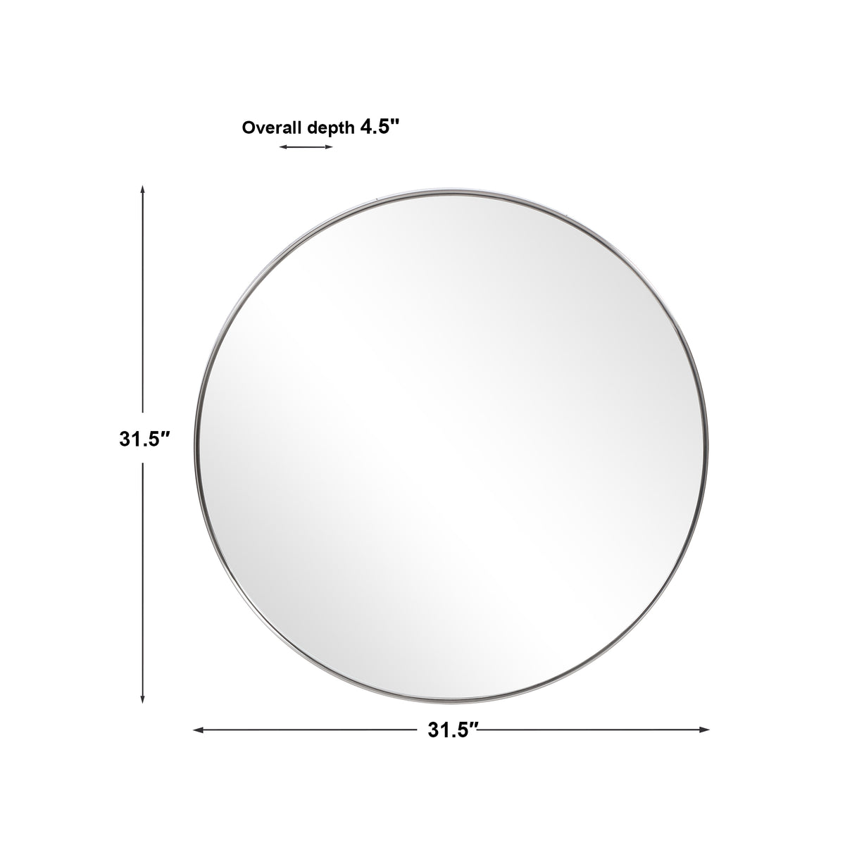 Uttermost Coulson Nickel Round Mirror
