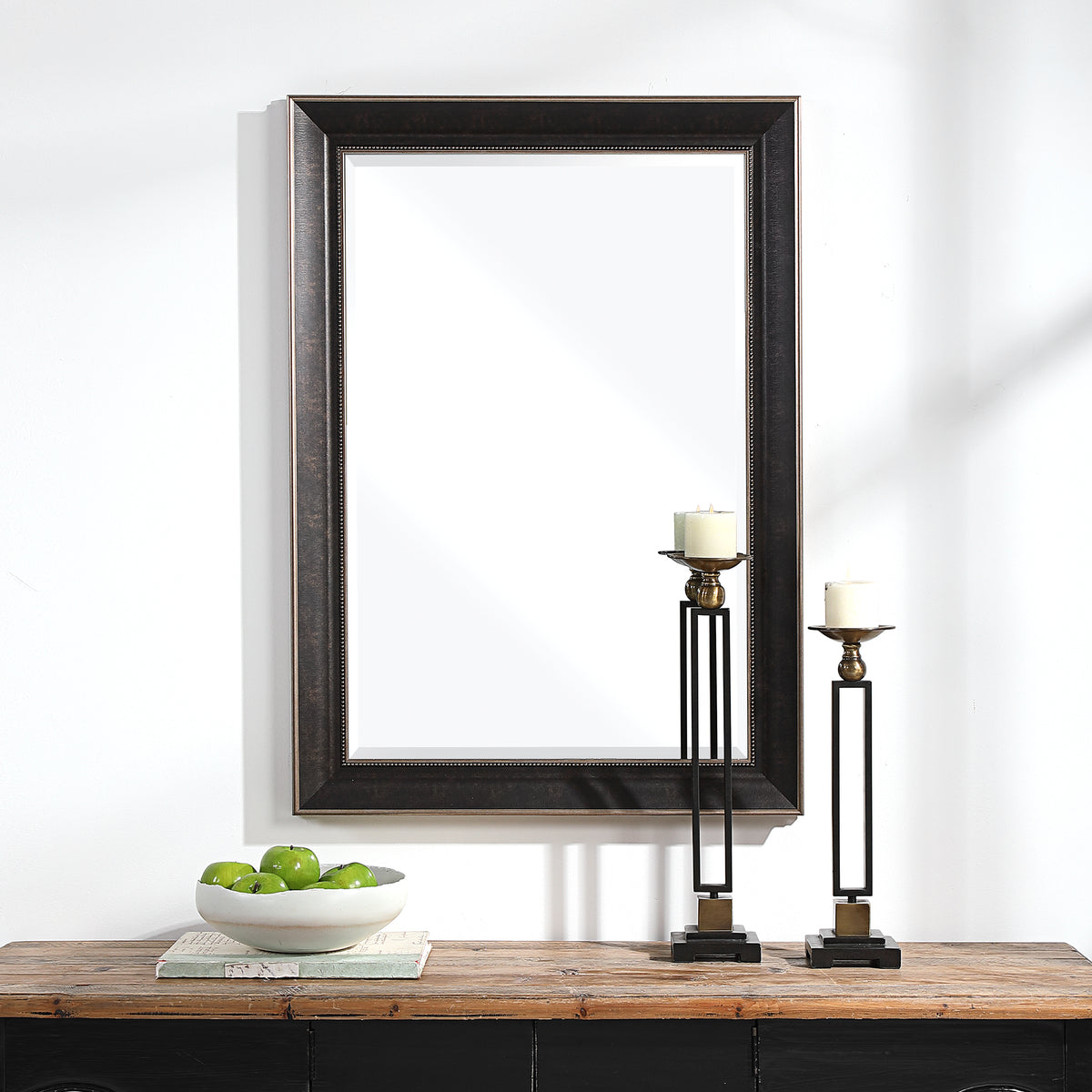 Uttermost Mercer Dark Bronze Traditional Mirror