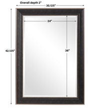 Uttermost Mercer Dark Bronze Traditional Mirror