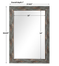 Uttermost Owenby Rustic Silver & Bronze Mirror