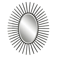 Uttermost Starstruck Black Oval Mirror
