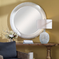 Uttermost Mariner White Round Mirror