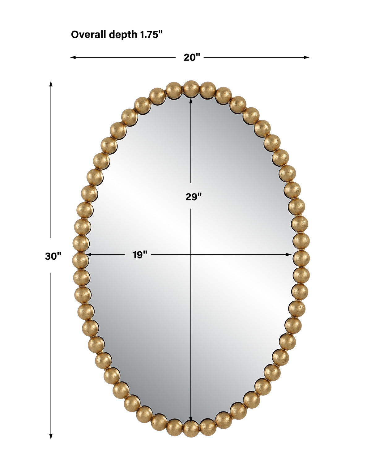 Uttermost Serna Gold Oval Mirror