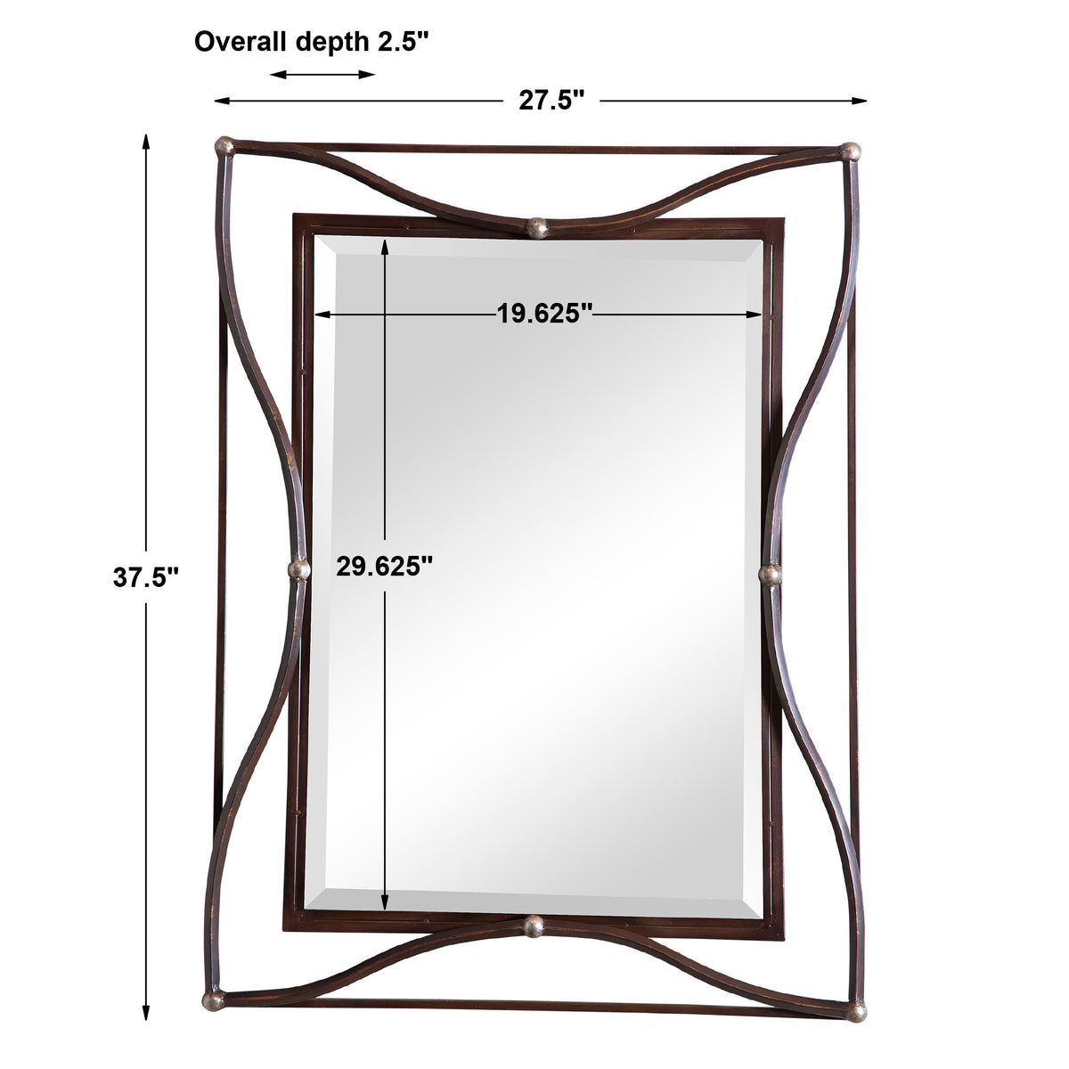 Uttermost Thierry Bronze Mirror
