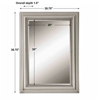 Uttermost Stuart Silver Beaded Mirror