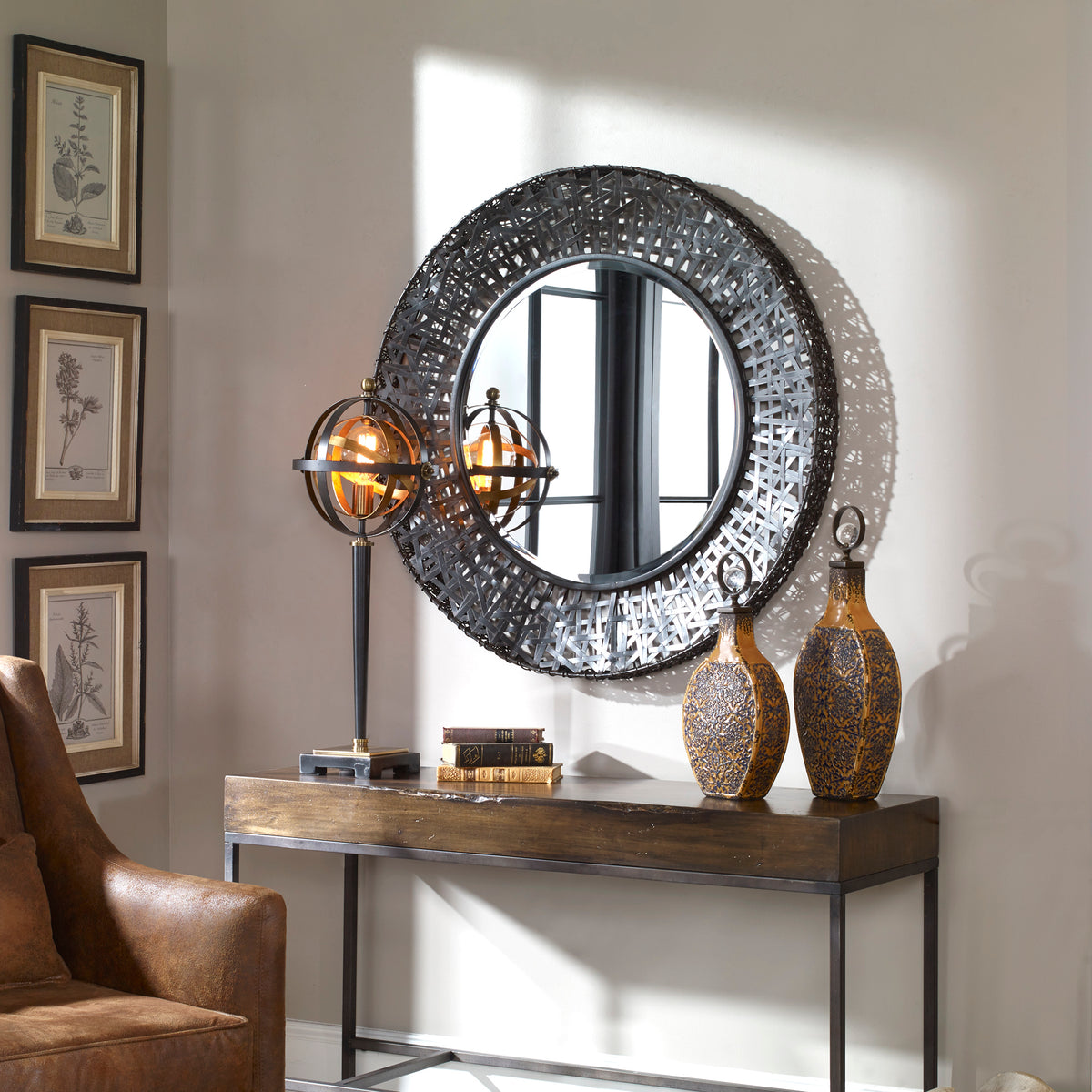 Uttermost Alita Woven Metal Mirror