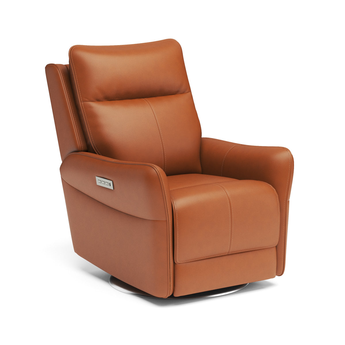 Spin Swivel Power Recliner with Power Headrest & Lumbar