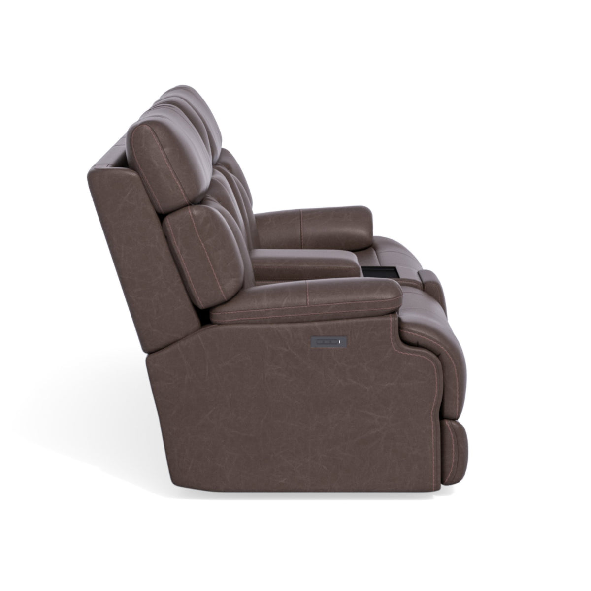 Ashton Power Reclining Loveseat with Console & Power Headrests & Lumbar