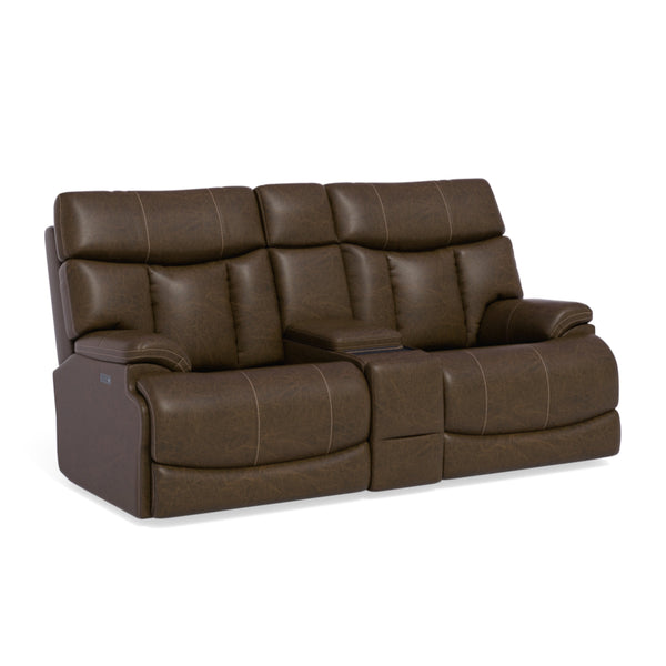 Clive Power Reclining Loveseat with Console & Power Headrests & Lumbar