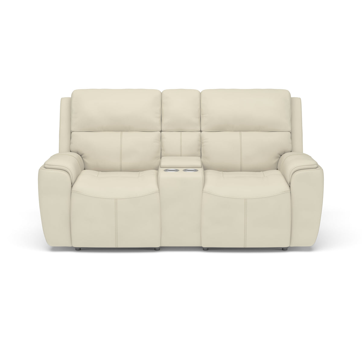 Ellis Power Reclining Loveseat with Console & Power Headrests