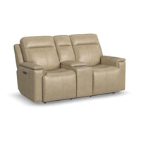 Odell Power Reclining Loveseat with Console & Power Headrests & Lumbar