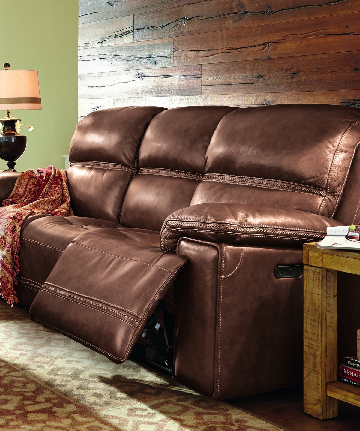 Fenwick Power Reclining Sofa with Power Headrests