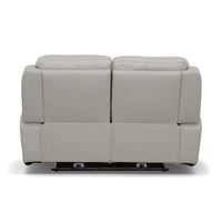 Barnett Power Reclining Loveseat with Power Headrests & Lumbar