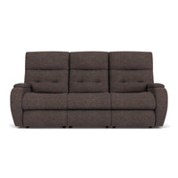 Strait Power Reclining Sofa with Power Headrests