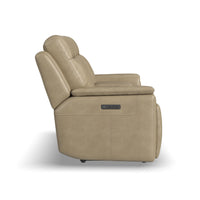 Odell Power Reclining Loveseat with Console & Power Headrests & Lumbar