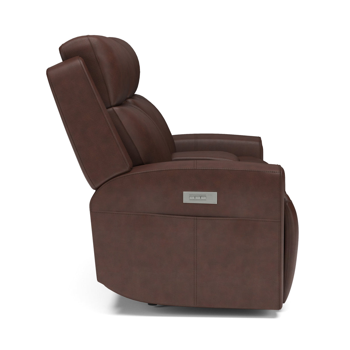 Barnett Power Reclining Loveseat with Console & Power Headrests & Lumbar