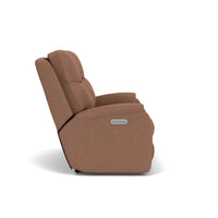 Penn Power Reclining Loveseat with Power Headrests & Lumbar