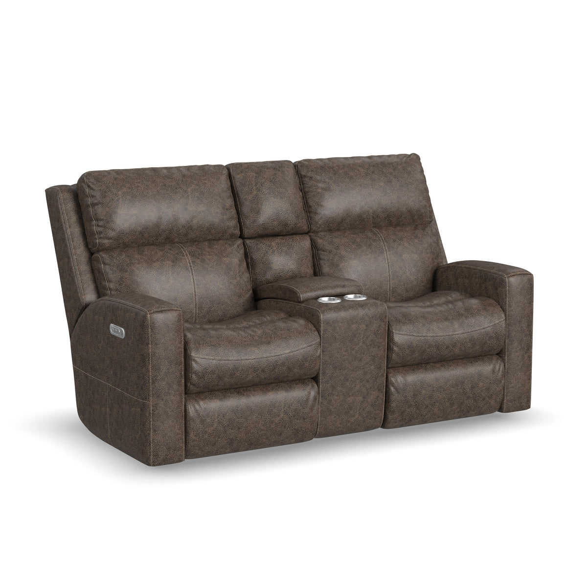 Score Power Reclining Loveseat with Console & Power Headrests & Lumbar