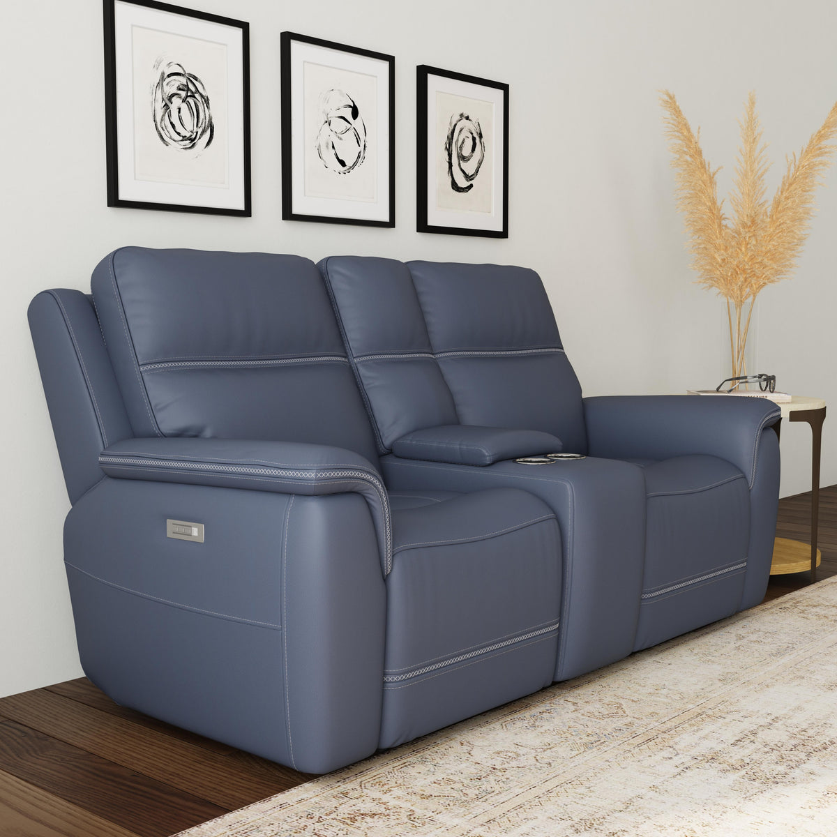 Sawyer Power Reclining Loveseat with Console & Power Headrests & Lumbar