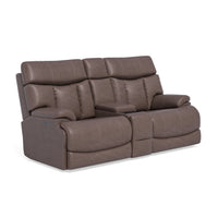 Ashton Power Reclining Loveseat with Console & Power Headrests & Lumbar