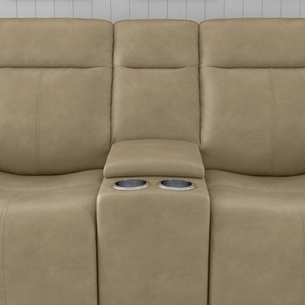 Odell Power Reclining Loveseat with Console & Power Headrests & Lumbar