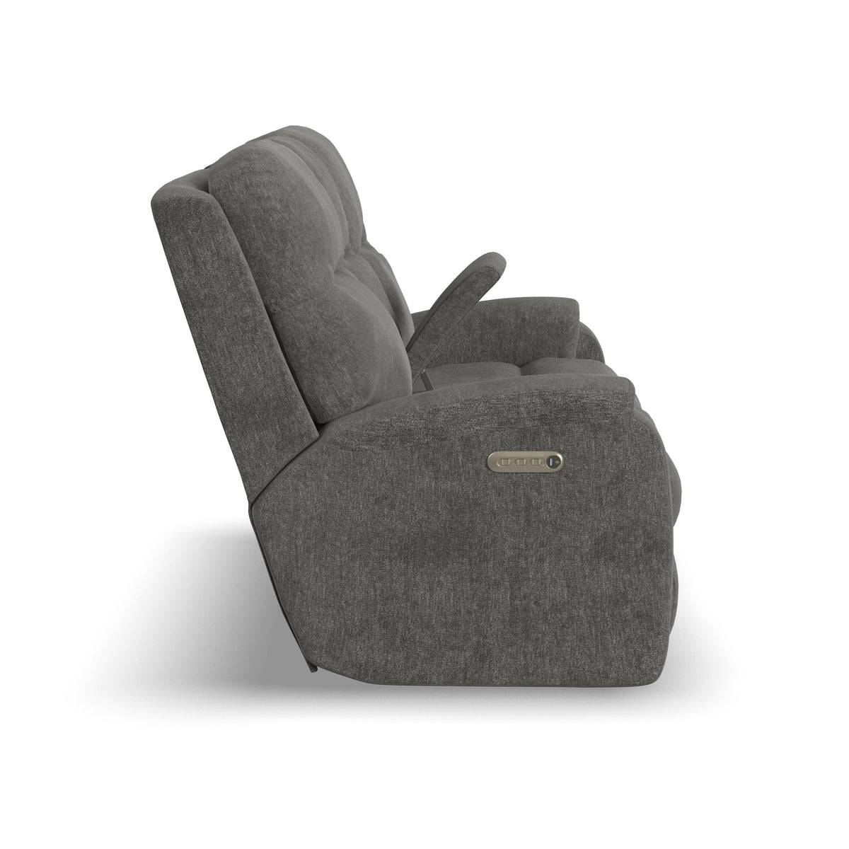 Penn Power Reclining Loveseat with Console & Power Headrests & Lumbar