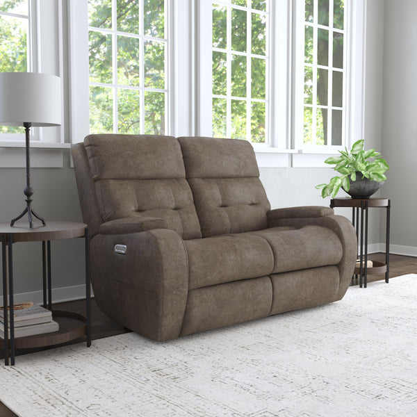 Strait Power Reclining Loveseat with Power Headrests