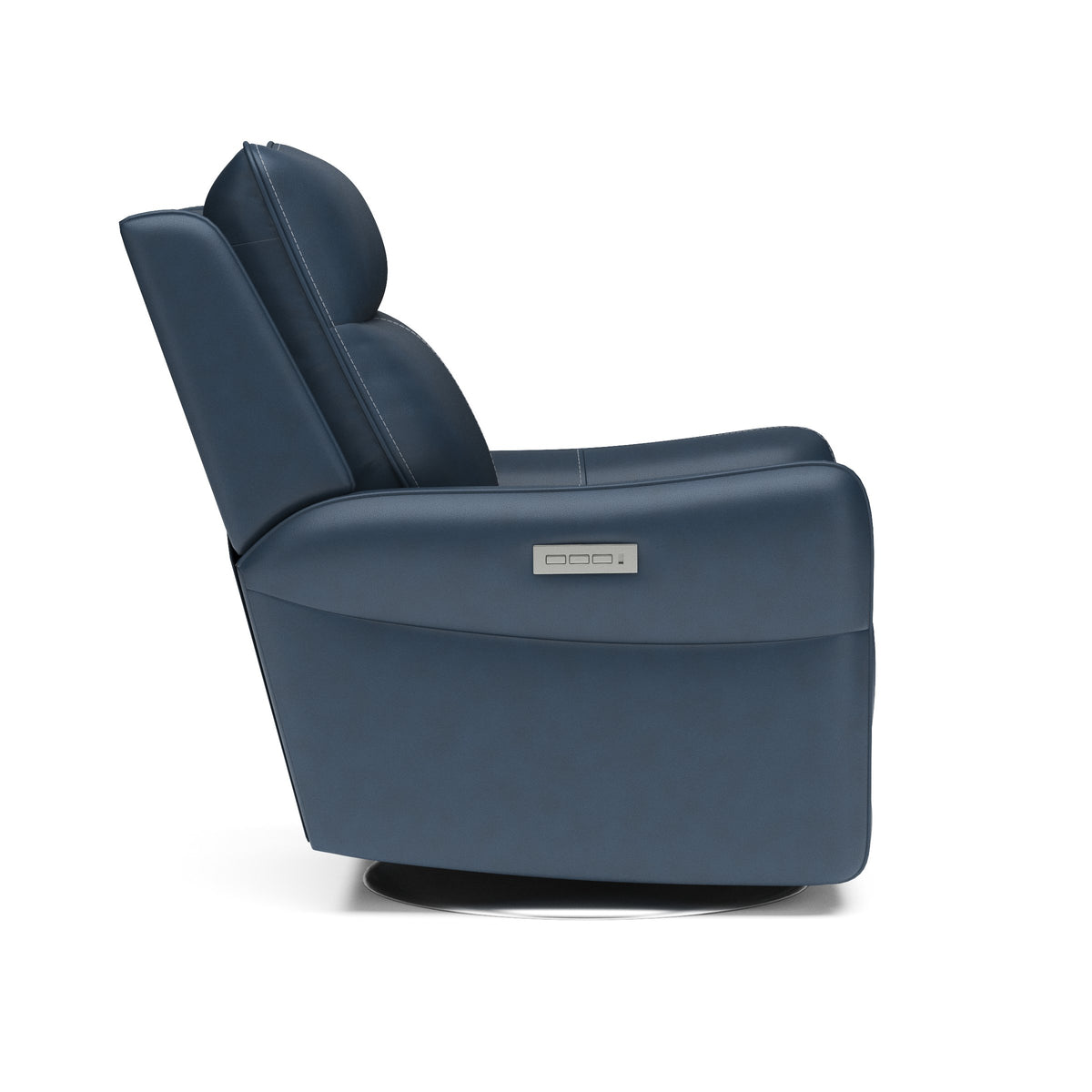 Spin Swivel Power Recliner with Power Headrest & Lumbar