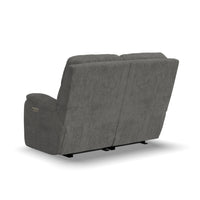 Penn Power Reclining Loveseat with Power Headrests & Lumbar