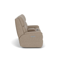 Rio Power Reclining Loveseat with Console & Power Headrests