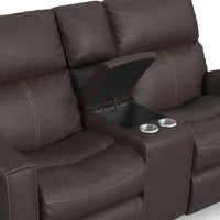 Score Power Reclining Loveseat with Console & Power Headrests & Lumbar