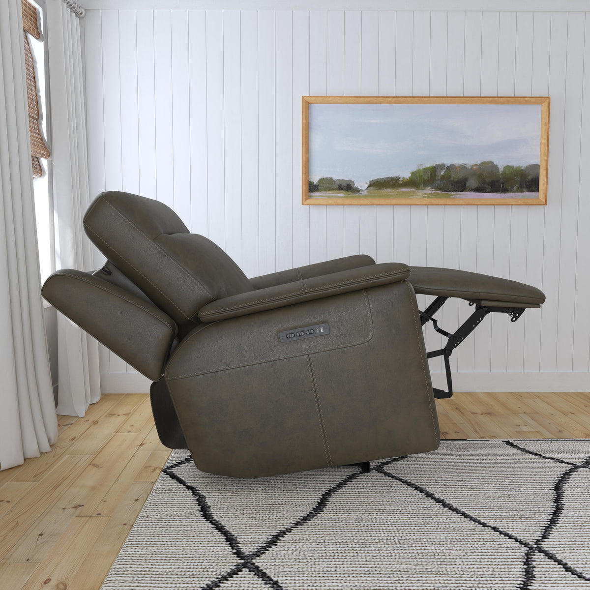 Odell Power Recliner with Power Headrest & Lumbar