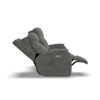 Penn Power Reclining Loveseat with Console & Power Headrests & Lumbar