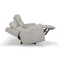 Barnett Power Reclining Loveseat with Console & Power Headrests & Lumbar