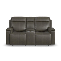 Odell Power Reclining Loveseat with Console & Power Headrests & Lumbar