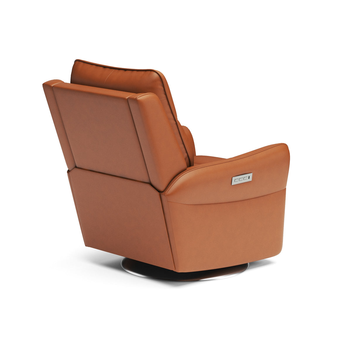 Spin Swivel Power Recliner with Power Headrest & Lumbar