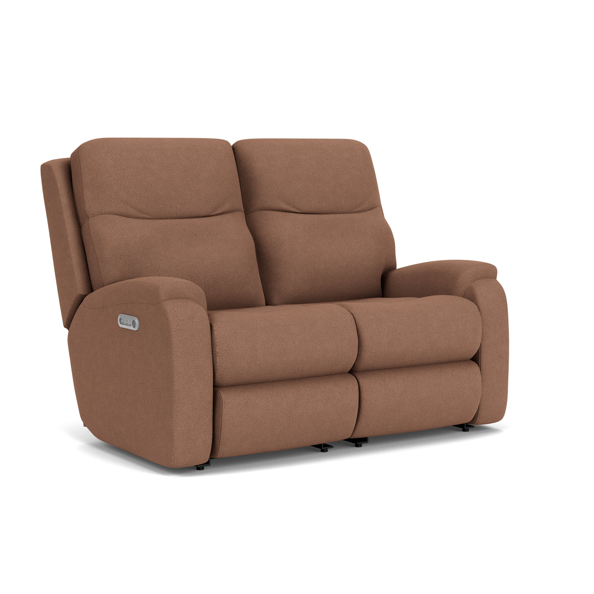 Penn Power Reclining Loveseat with Power Headrests & Lumbar