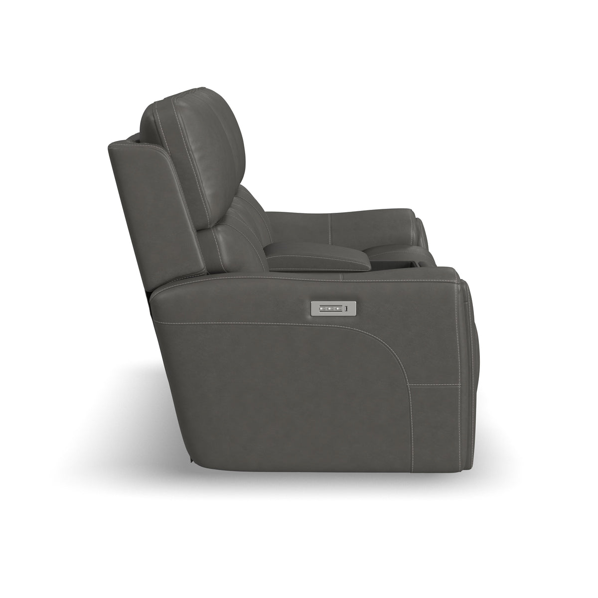 Power Reclining Loveseat with Console & Power Headrests & Lumbar