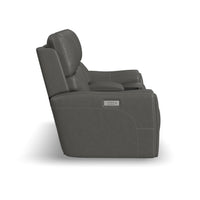 Power Reclining Loveseat with Console & Power Headrests & Lumbar