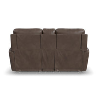 Power Reclining Loveseat with Console & Power Headrests & Lumbar