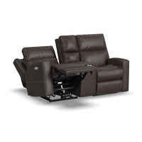 Score Power Reclining Loveseat with Console & Power Headrests & Lumbar