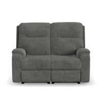 Penn Power Reclining Loveseat with Power Headrests & Lumbar