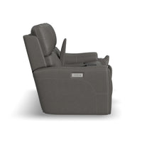 Power Reclining Loveseat with Console & Power Headrests & Lumbar