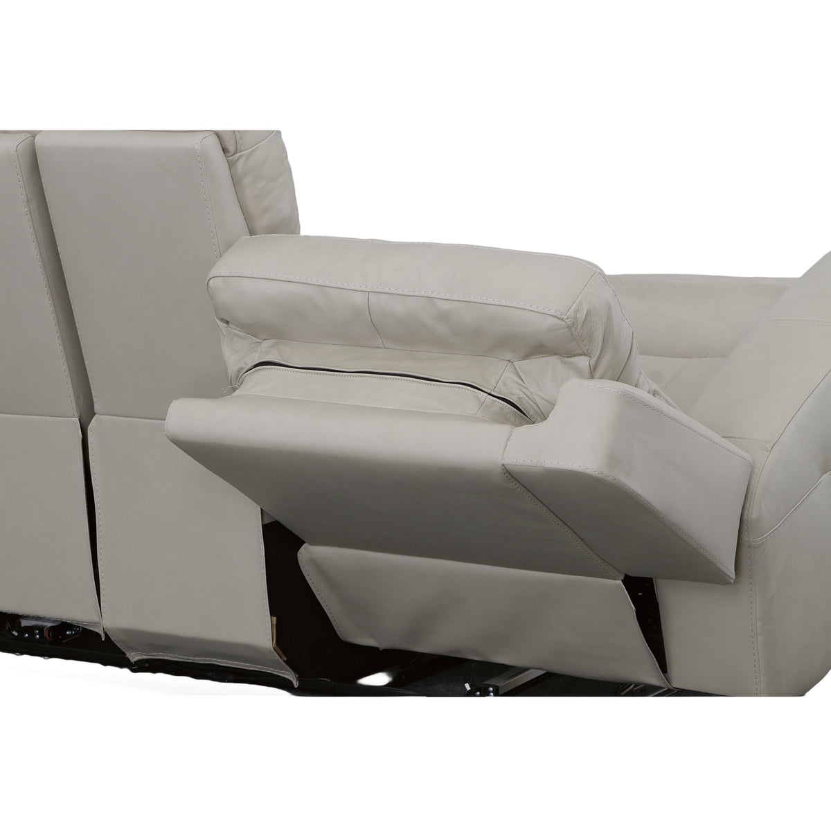 Barnett Power Reclining Loveseat with Console & Power Headrests & Lumbar