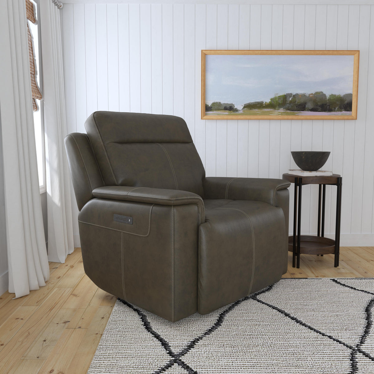 Odell Power Recliner with Power Headrest & Lumbar