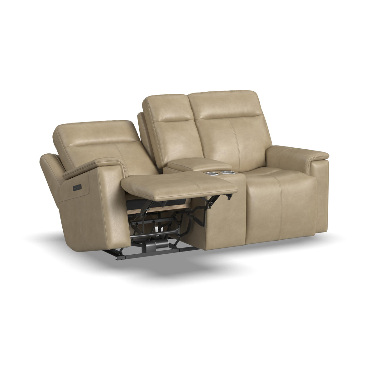 Odell Power Reclining Loveseat with Console & Power Headrests & Lumbar