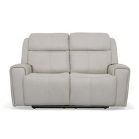 Barnett Power Reclining Loveseat with Power Headrests & Lumbar