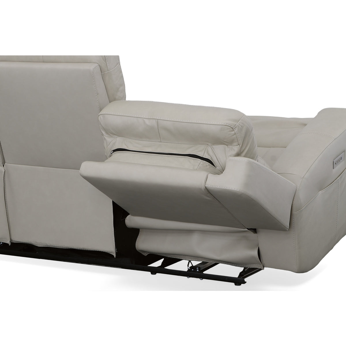 Barnett Power Reclining Sofa with Power Headrests & Lumbar